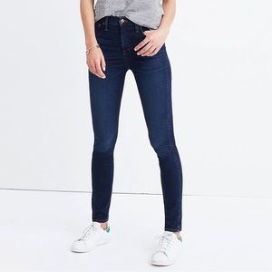 Madewell High Rise Dark Skinny Jeans